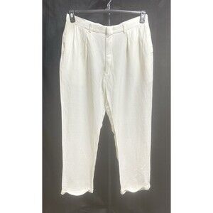 Ralph Lauren Polo Golf Mens 36W X 34L Linen Rayon White Pants‎